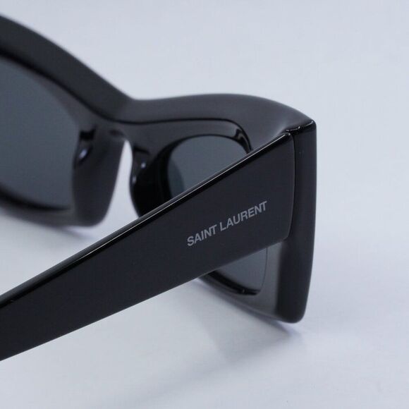 🕶️ New Saint Laurent SL702 001 Sunglasses - Black Frame, Black Lenses - Picture 5 of 12
